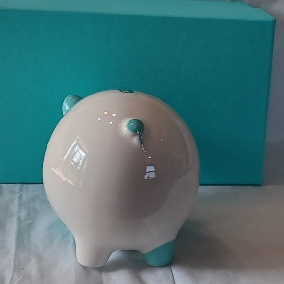 NEW Tiffany & Co Colorblock Piggy Bank in Earthenware - Picture 12 of 13